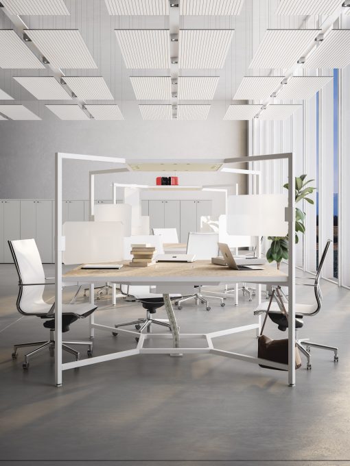 Hub by fantoni - bureau opérationnel collaboratif - osmoz-mobilier.com