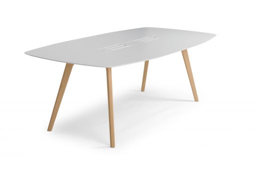 Table arrondie de réunion ou travail collaboratif - osmoz-mobilier.com