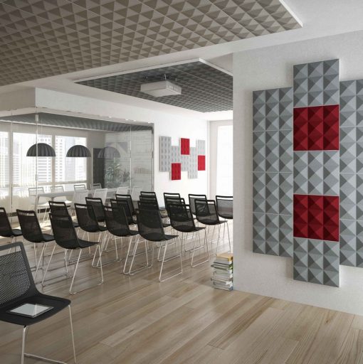 Panneau acoustique mural carré design architectural - osmoz-mobilier.com