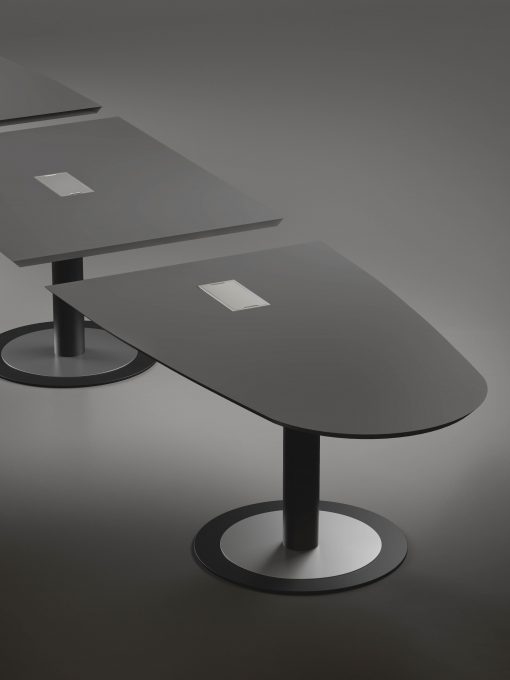 Table arrondie de réunion ou de travail collaboratif - osmoz mobilier & aménagement de bureau
