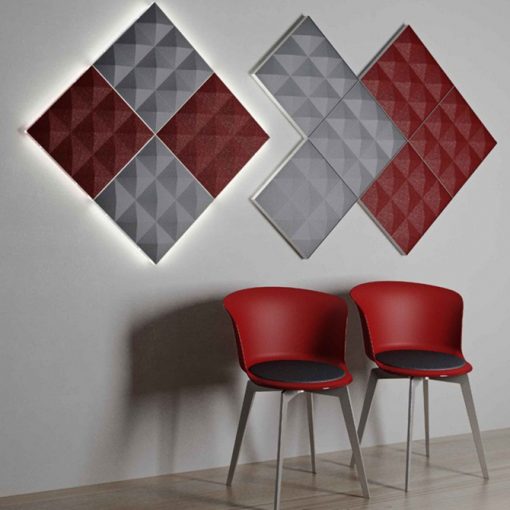 Panneau acoustique mural carré design architectural - osmoz-mobilier.com