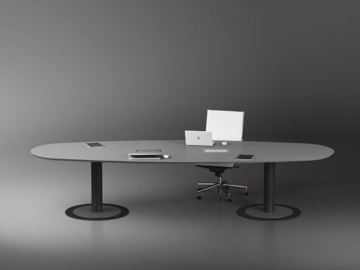 Table arrondie de réunion ou de travail collaboratif - osmoz mobilier & aménagement de bureau
